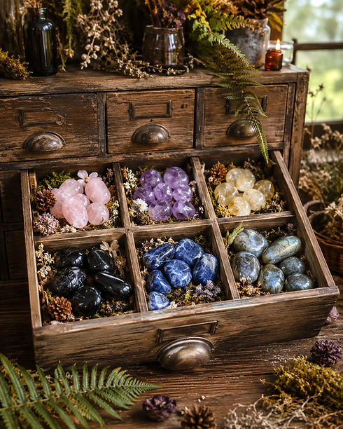 Choosing your healing crystals by Colour from Wicked Stones in Canada