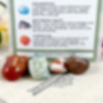 Set of 4 healing crystal and instructions for fresh starts and new beginnings. Put together in Canada by Wicked Stones