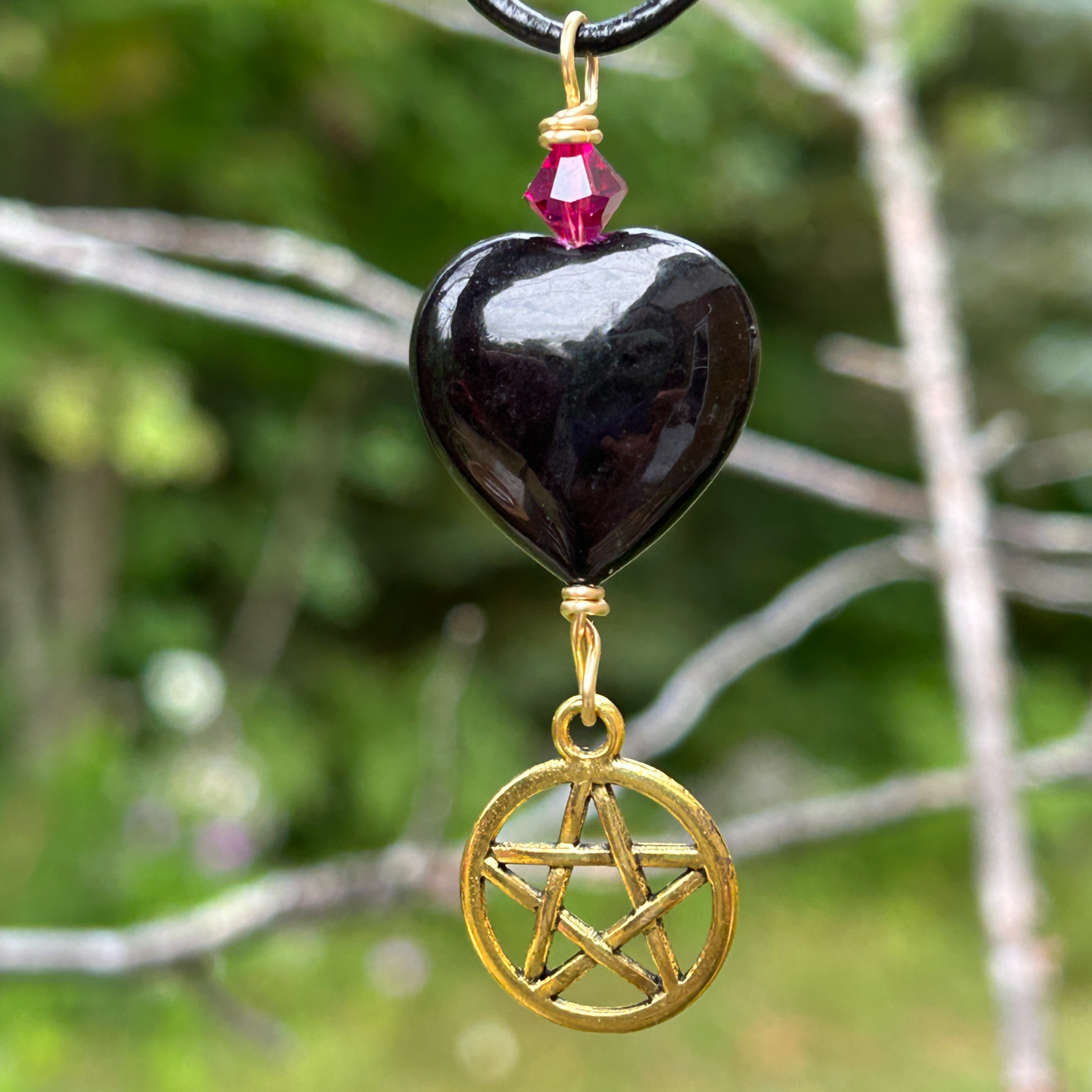 Handcrafted Pagan ritual jewelry of Onyx for powerful protection from negative energy by Wicked Stones