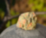 Unakite altar stone for earth rituals and connection to Mother Earth