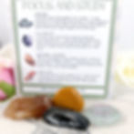 Crystal set for helping dealing with working in the office and school studies. Made in Canada by Wicked Stones