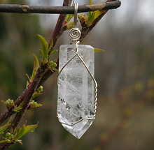 White and clear crystal gemstones and jewelry