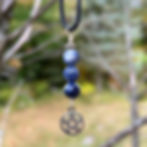 Sodalite healing crystals in Canada. Jewelry for connection to Water Element and Pagan practices by Wicked Stones