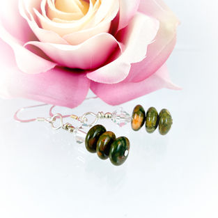 Handcrafted healing crystal earrings made in Canada by Wicked Stones.