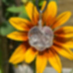 Canadian handcrafted quartz heart jewelry for calm energy during times of chaos and stress. Made by Wicked Stones in Ontario