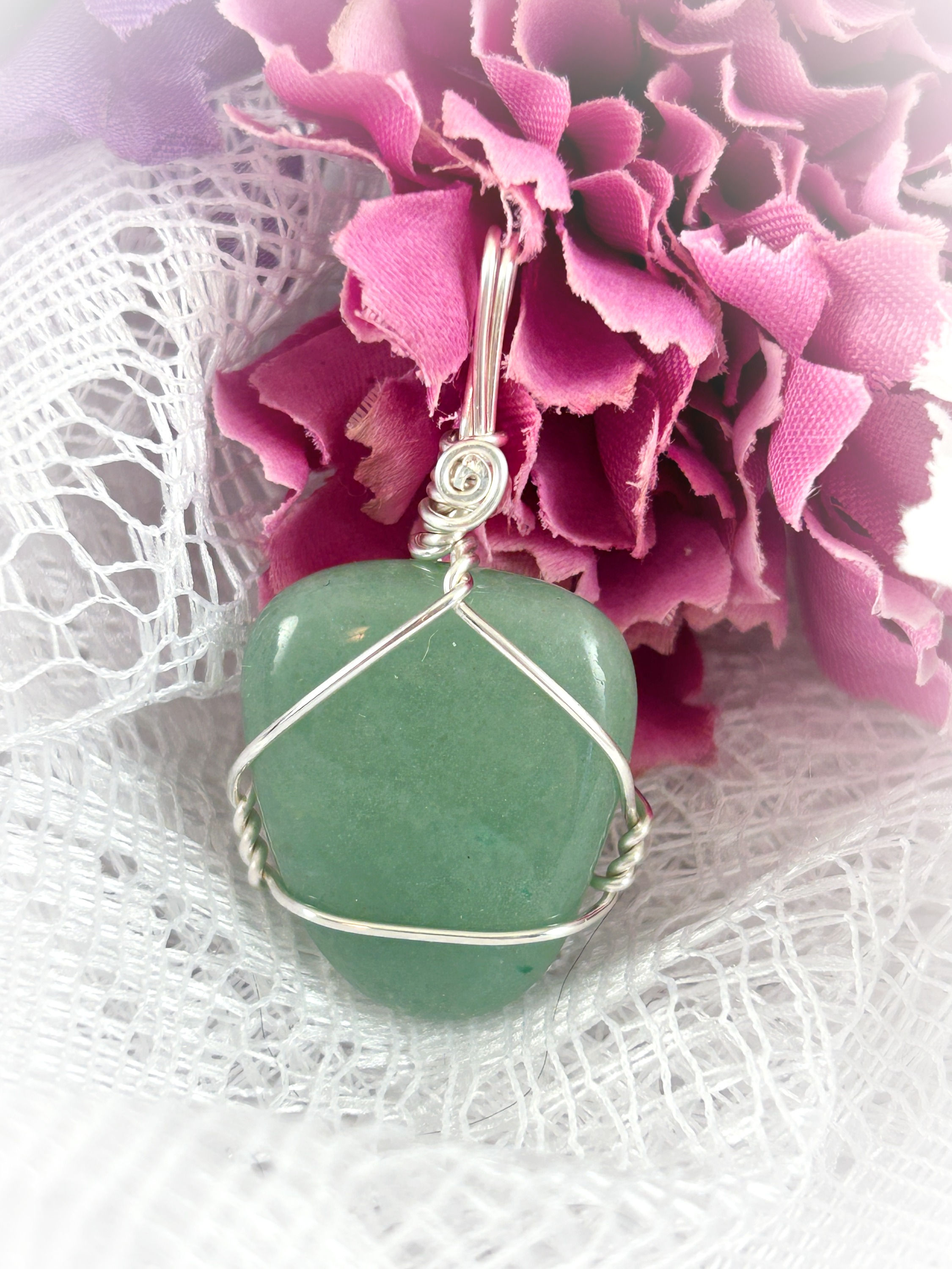 Aventurine green healing crystal for luck and good fortune. Made in Canada by Wicked Stones