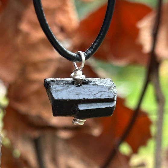 Handcrafted black Tourmaline healing crystal jewellery and jewelry for powerful protection and blocking negative vibes at Wicked Stones.