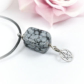 Pentacle wicca healing jewelry for protection from negative energies by Wicked Stones in Canada