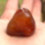 Polished Carnelian standing stone with natural orange colouring from Wicked Stones in Canada