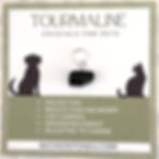 Tiny Tibetan Black Tourmaline charm handcrafted for a cat collar