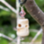 Bone skull necklace pendant for protective energy.  Made in Canada by Wicked stones