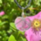 Canadian healing crystals of Quartz. Heart pendant for protection from negative energy by Wicked Stones