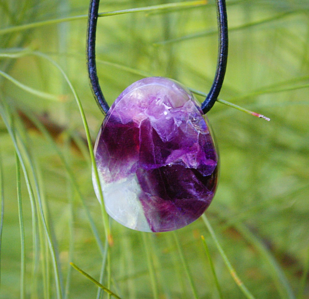 Drilled Fluorite Pendant
