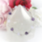 Amethyst crystal healing jewelry handmade bracelet by Wicked Stones in Canada. Feel protected and safe from emotional strain