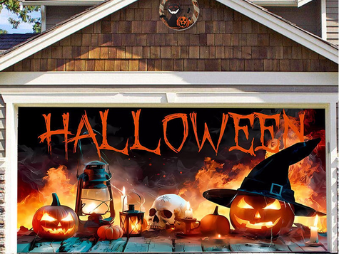 Halloween Garage Door Decorations