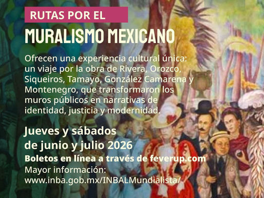 En el marco del Mundial Social, la CDMX cuenta con una cartelera cultural especial
