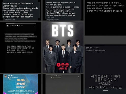 BTS dice NO a los Grammy's
