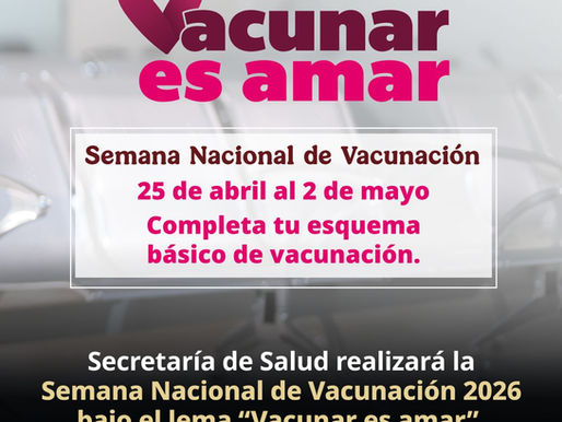 Salud realizará la Semana Nacional de Vacunación 2026 bajo el lema “Vacunar es amar”