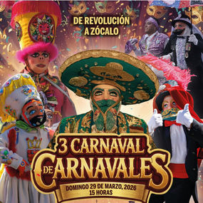Llega a la CdMx la tercera edición del “Carnaval de Carnavales”