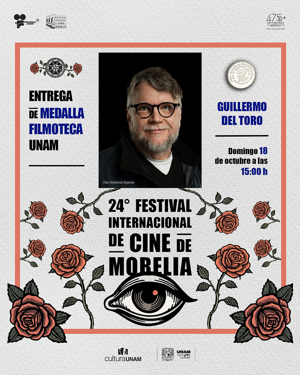 Medalla Filmoteca UNAM, Guillermo del Toro