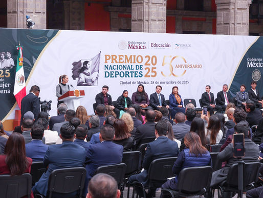 Se llevó a cabo la entrega del Premio Nacional de Deportes 2025