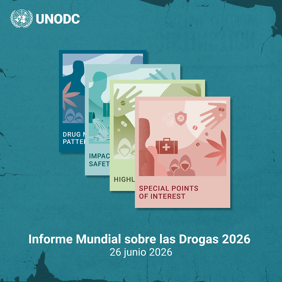 Preocupante aumento de nuevos tipos de drogas en el mercado, según Informe de Naciones Unidas