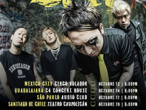 La banda japonesa de metal SIM (Silence Iz Mine) llega por primera vez a la Ciudad de México y Guadalajara