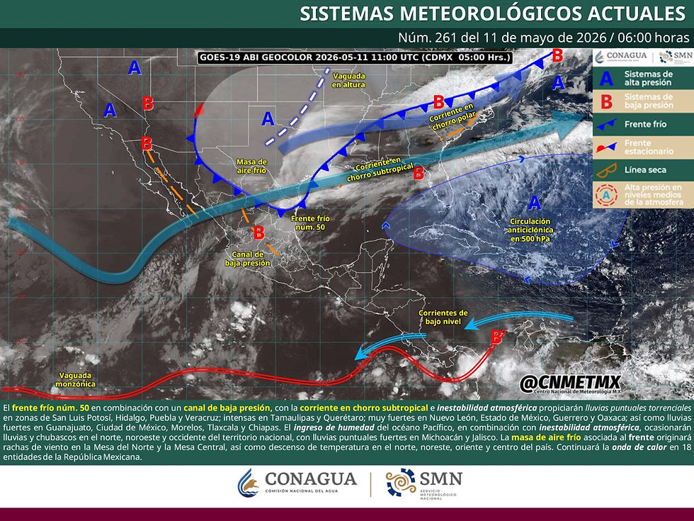Consulta aquí el pronóstico del clima para este inicio de semana en el país