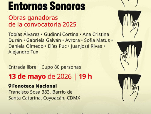 Fonoteca Nacional presenta concierto acusmático con las piezas ganadoras de la convocatoria Entornos Sonoros 2025