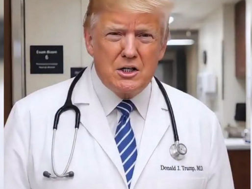 Usa Trump imagen de médico para burlarse de quienes "lo odian"