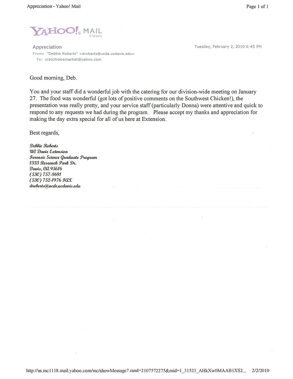 Testimonials cracchiolosmarket