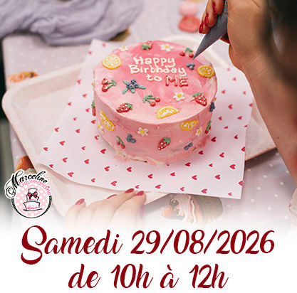 1 place Atelier PaintCake ACOMPTE - Samedi 29/08 - 10h à 12h