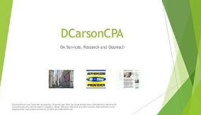 Thumbnail: DCarsonCPA Bi-Weekly Reporter