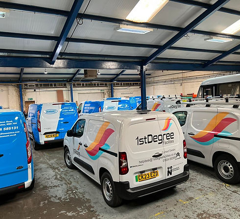 Fleets of Vans with Bespoke Signs and Graphics
