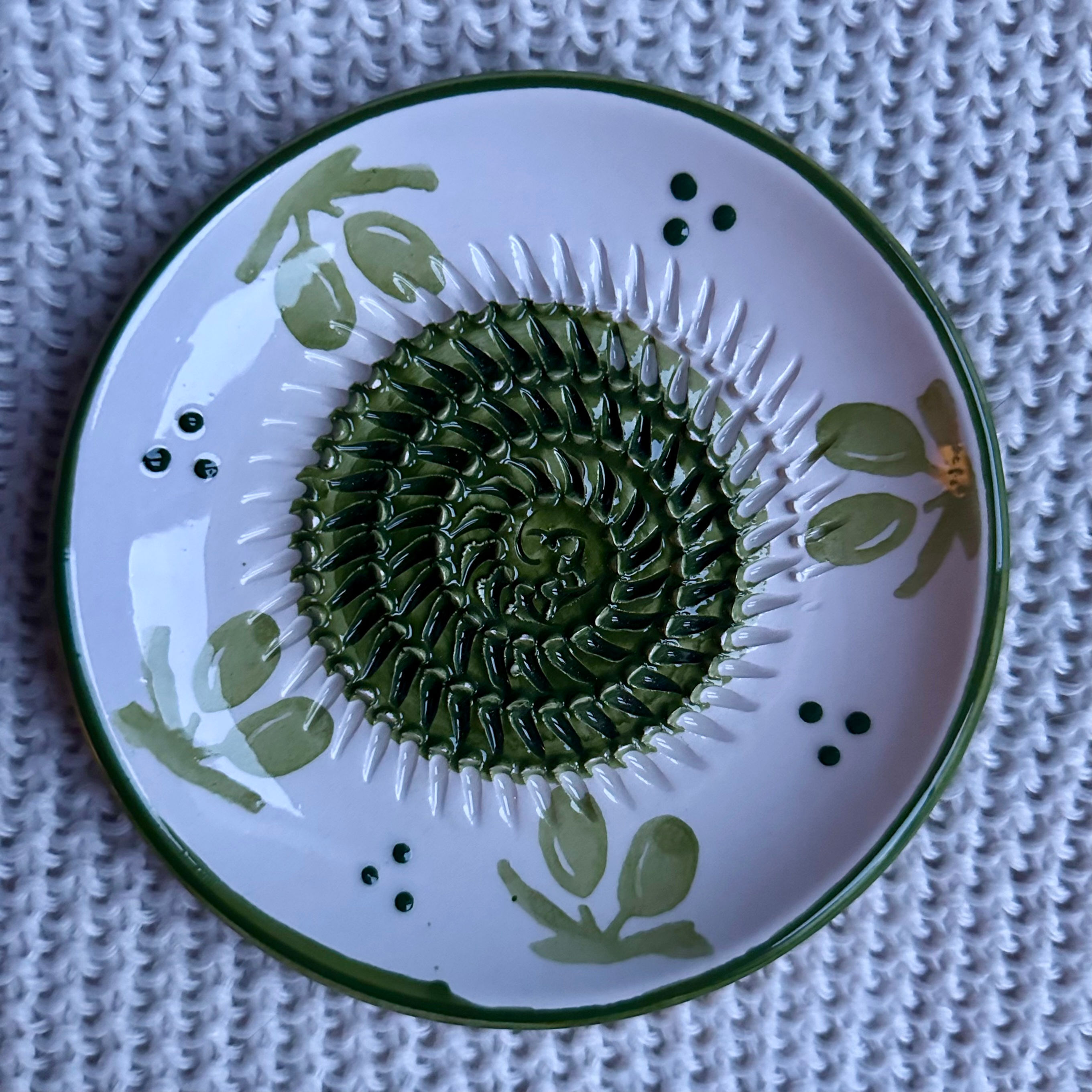 Ceramiczna Hiszpańska tarka – ręcznie malowany talerzyk 🇪🇸