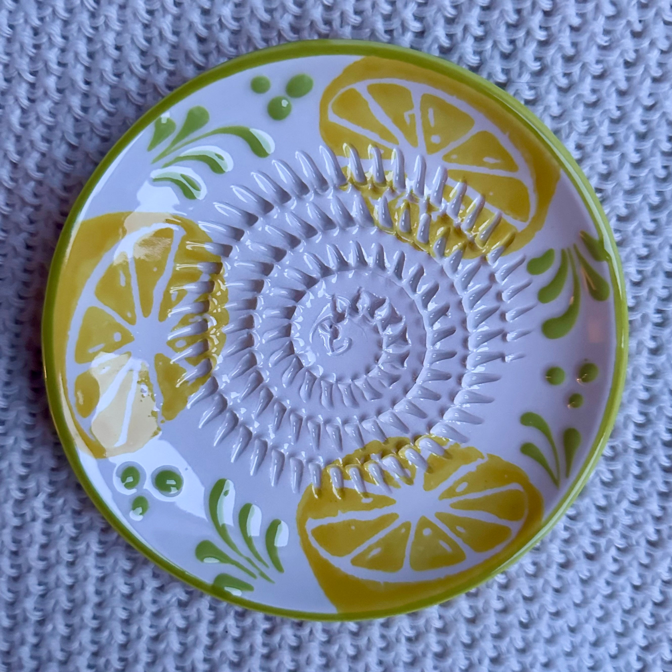 Ceramiczna Hiszpańska tarka – ręcznie malowany talerzyk 🇪🇸