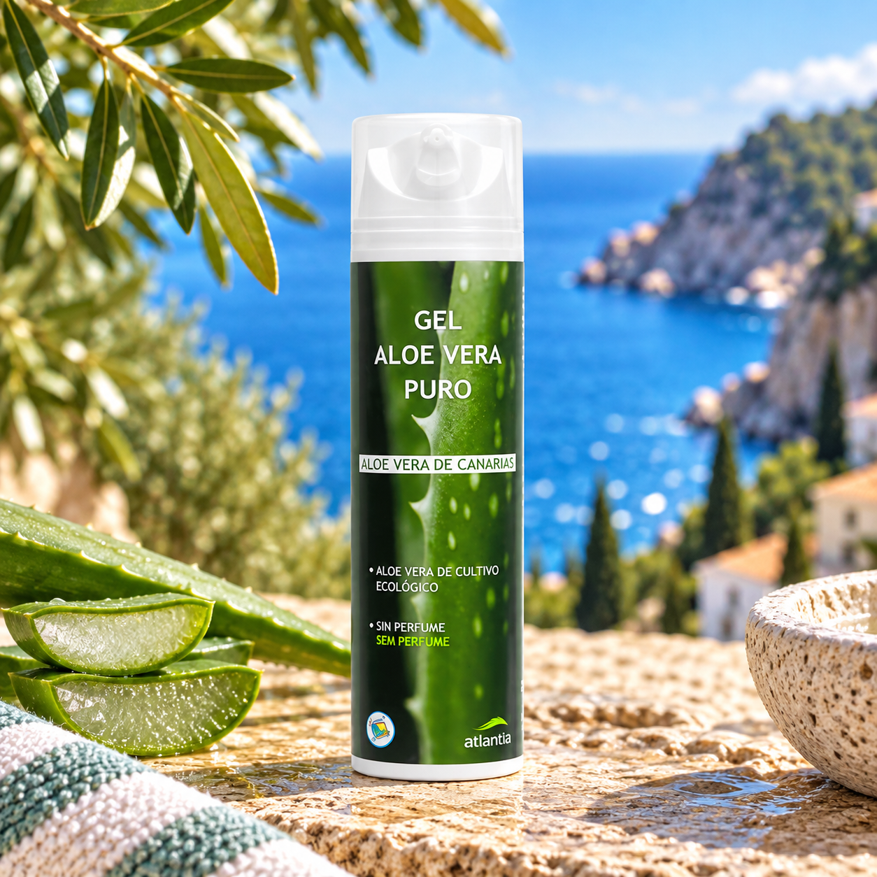 Żel do Ciała z Czystym Aloesem ATLANTIA 200ml