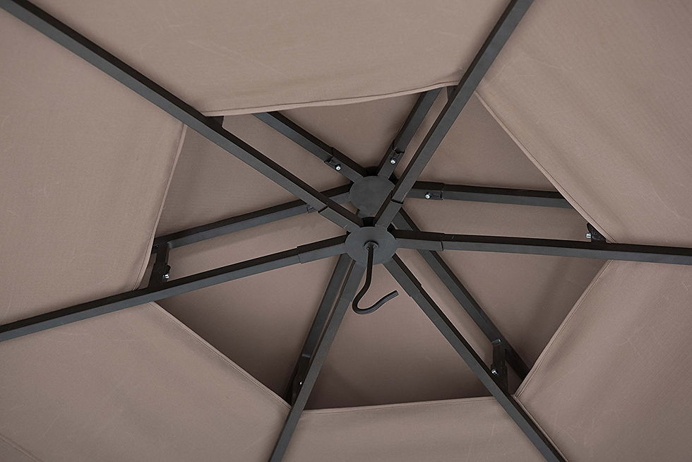 Thumbnail: Soft Top Gazebo with Serving Shelf
