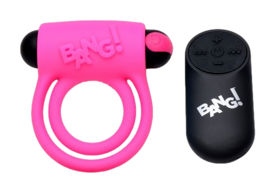 Remote Control 28X Vibrating Cock Ring and Bullet