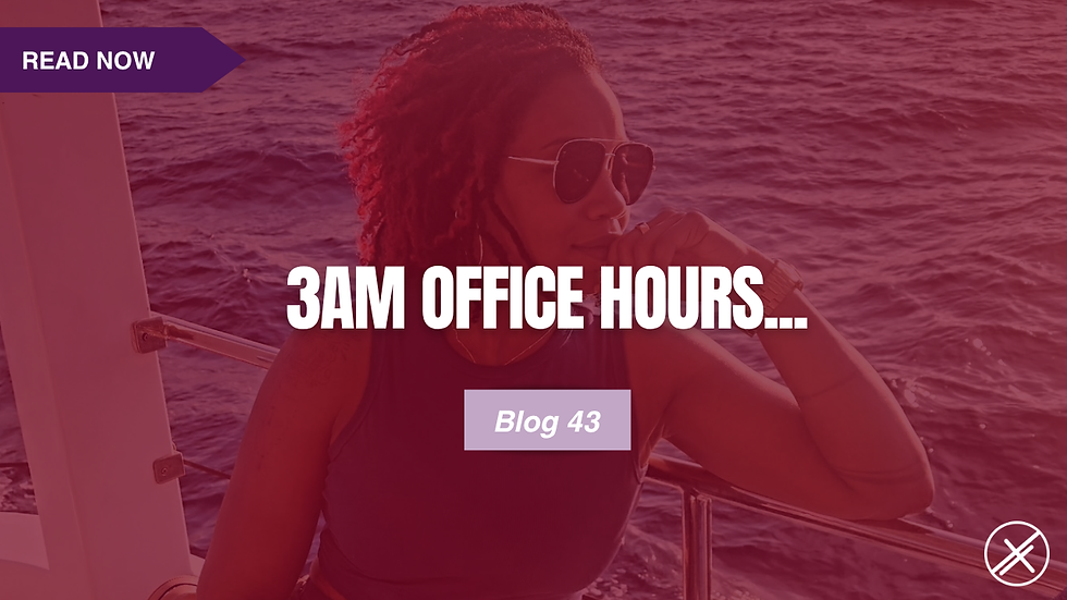 Blog 43: 3AM Office Hours