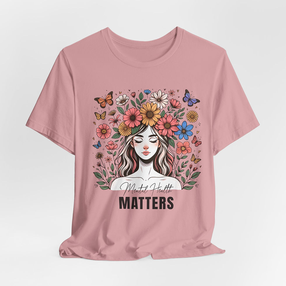 Thumbnail: "Mental Health Matters"- Unisex Jersey Short Sleeve Tee