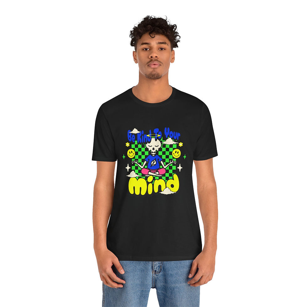 Thumbnail: "Be Kind to Your Mind"- Unisex Jersey Short Sleeve Tee