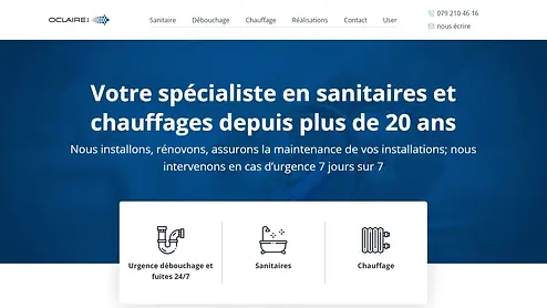 Oclaire Sanitaire Débouchage SA