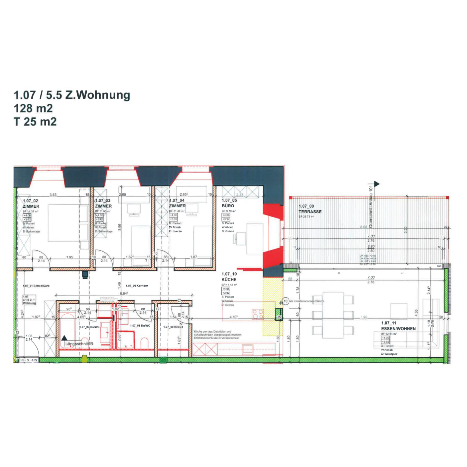 Grundriss Wohnung alte Spinnerei Ibach
