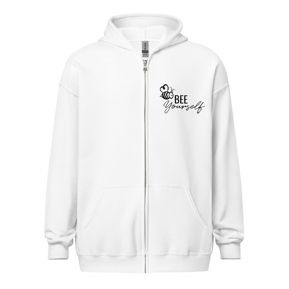 Thumbnail: Unisex heavy blend zip hoodie - Bee Yourself