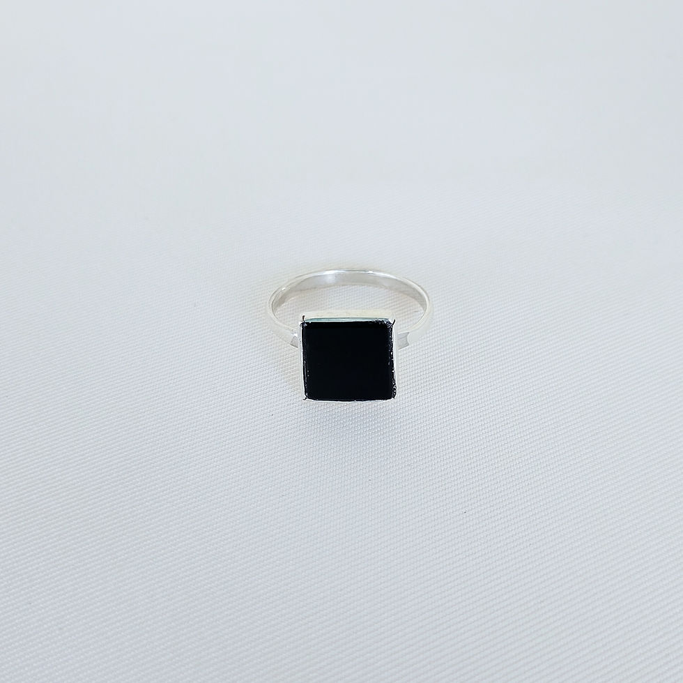 anel de prata onix mais prata