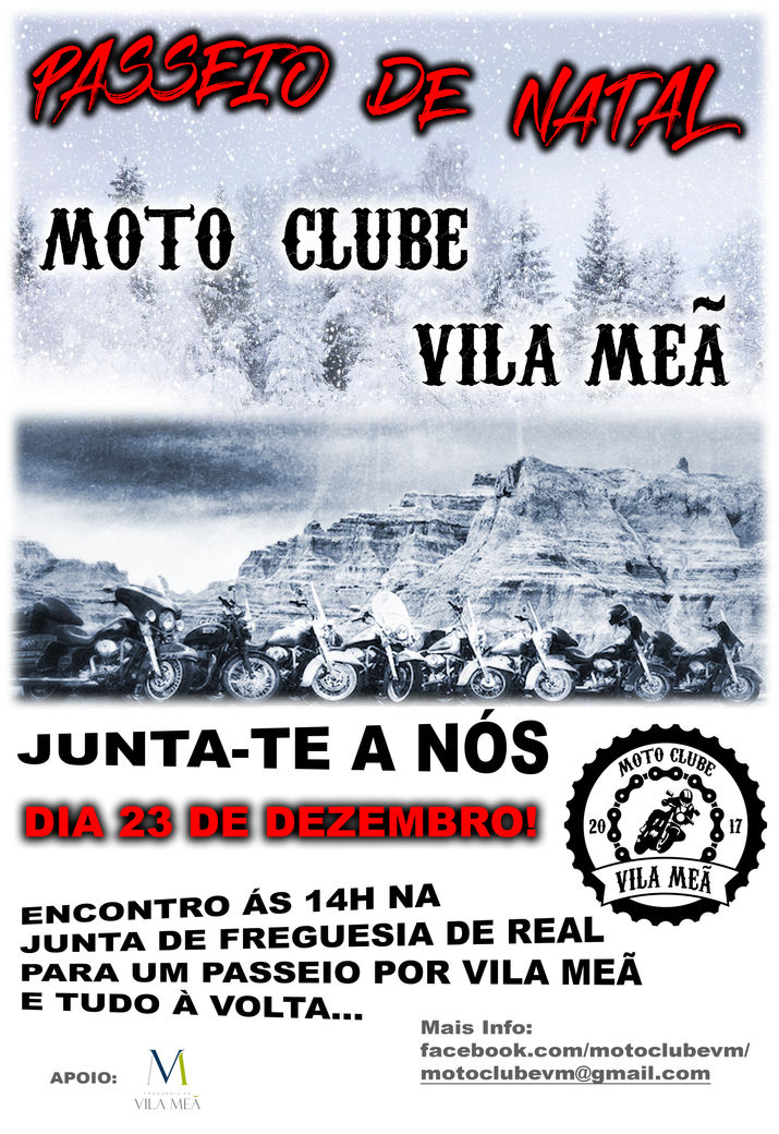 Moto Clube de Vila Meã organiza passeio de natal