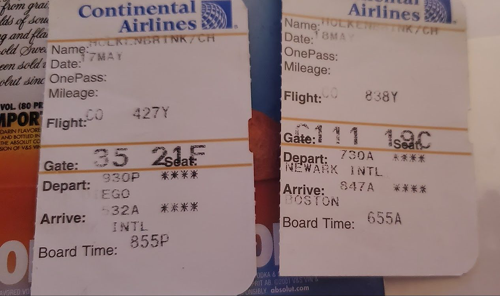 Plane ticket