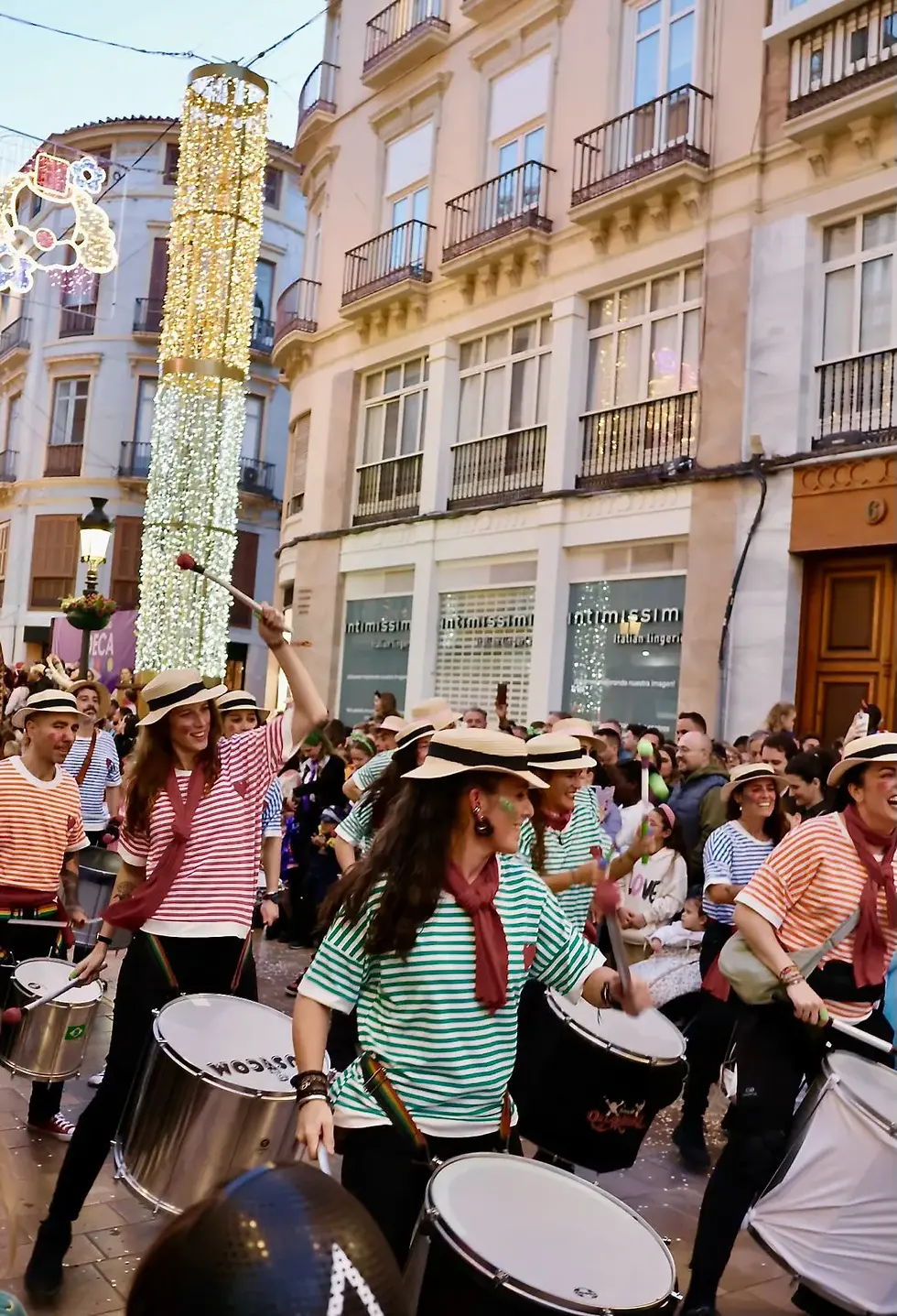 Drummers at Carnaval de Málaga