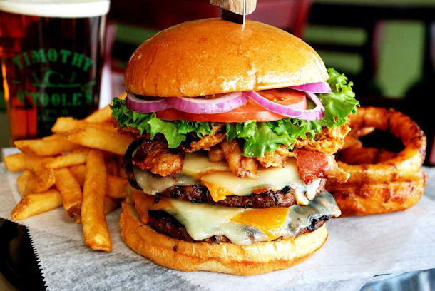the multiply forbidden double bacon cheeseburger